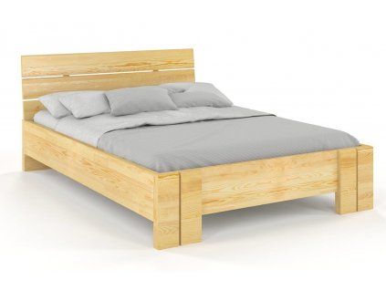 Posteľ z masívu borovice Arhus High (Farba Prírodná, Rozmer postele 90 x 200 cm)