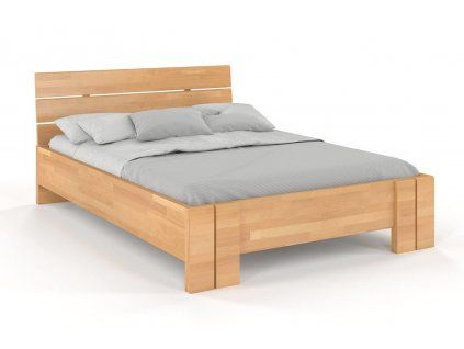 Posteľ z masívu Arhus High buk (Farba Prírodná, Rozmer postele 90 x 200 cm)
