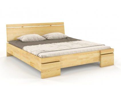 Drevená posteľ z borovice Sparta Maxi (Farba Prírodná, Rozmer postele 90 x 200 cm)
