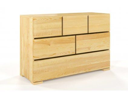 Komoda z masívu Sandemo 6 borovica  (Farba Prírodná)