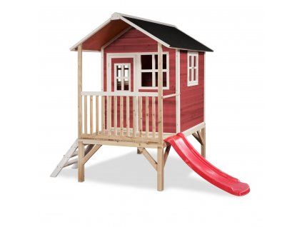 detsky domcek loft 300 cervena 1