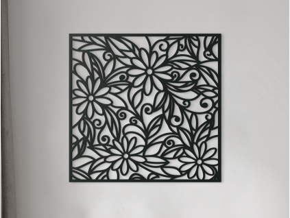 Drevený obraz Margaréty (Farba obrazu Sivá, Rozmer obrazu 22,5 x 23 cm)