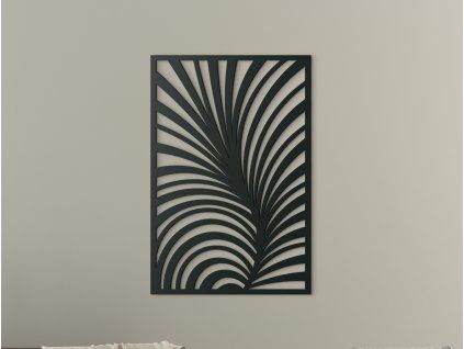 Moderný obraz List (Farba obrazu Sivá, Rozmer obrazu 31,5 x 21 cm)