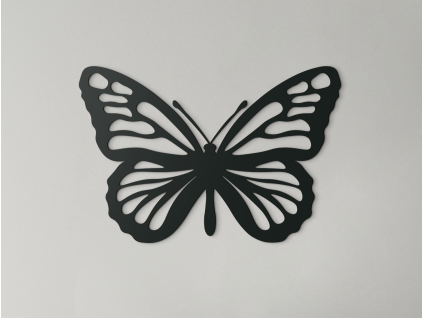 3D nálepka na stenu Motýľ Monarcha (Farba obrazu Sivá, Rozmer obrazu 15,5 x 22,5 cm)