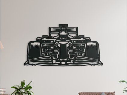 Drevená nálepka na stenu Formula (Farba obrazu Sivá, Rozmer obrazu 17 x 31,5 cm)