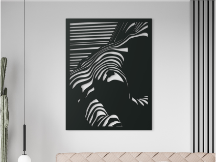 Avantgardný obraz na stenu Akty (Farba obrazu Sivá, Rozmer obrazu 29,5 x 22,5 cm)