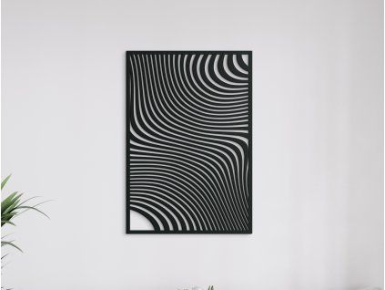 Drevený obraz na stenu Konvergencie (Farba obrazu Sivá, Rozmer obrazu 31,5 x 21,5 cm)
