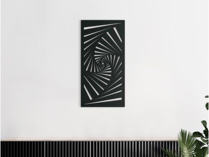 Drevený obraz na stenu Ilúzia (Farba obrazu Sivá, Rozmer obrazu 31,5 x 15,5 cm)
