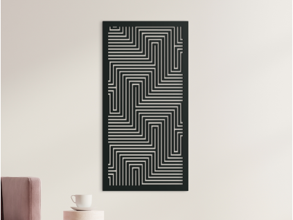 Abstraktný obraz na stenu Moderna (Farba obrazu Sivá, Rozmer obrazu 31 x 15,5 cm)