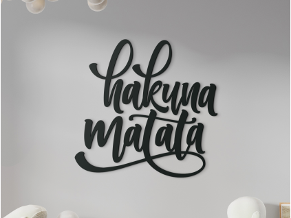 Nápis na stenu Hakuna matata