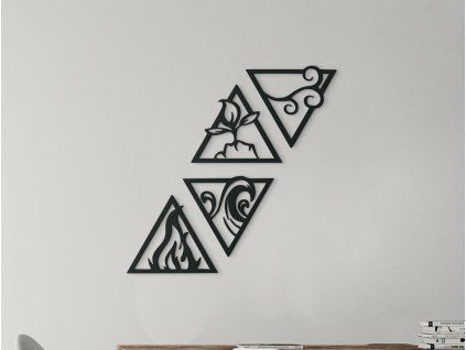 4 elementy života - oheň, voda, zem a vzduch