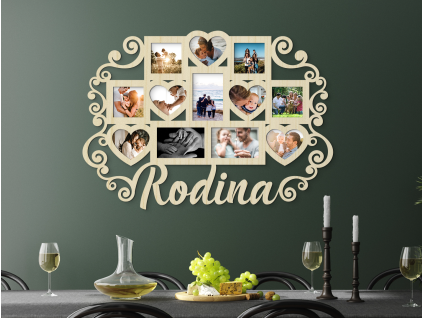 Rodinný fotorámik na viac fotiek