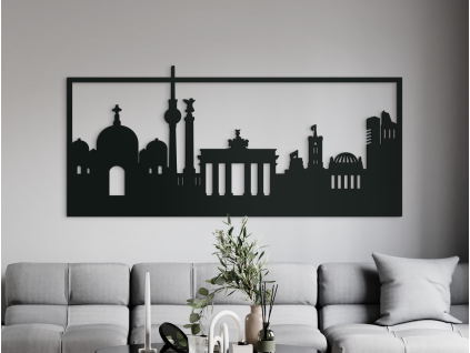 Obraz Berlín (Farba obrazu Sivá, Rozmer obrazu 28 x 62 cm)