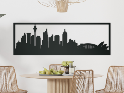 Obraz Sydney panoráma (Farba obrazu Sivá, Rozmer obrazu 20,5 x 62 cm)