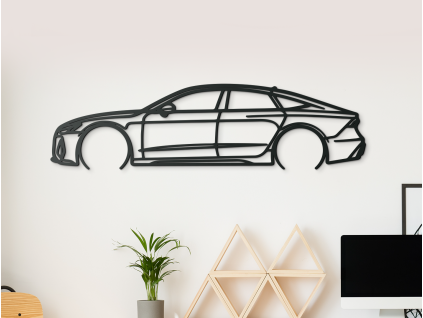Drevený obraz Audi RS7 (Farba obrazu Sivá, Rozmer obrazu 16,5 x 60 cm)