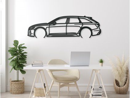 Obraz na stenu Audi RS6 (Farba obrazu Sivá, Rozmer obrazu 18 x 60 cm)