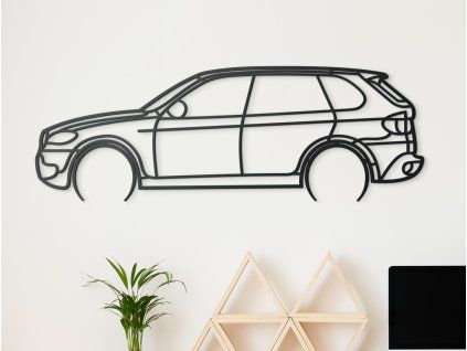 Dekorácia na stenu BMW X5 E70 (Farba obrazu Sivá, Rozmer obrazu 21 x 60 cm)