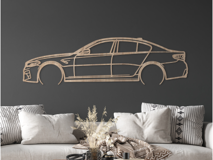 Obraz na stenu BMW M5 Competition (Farba obrazu Sivá, Rozmer obrazu 17 x 60 cm)