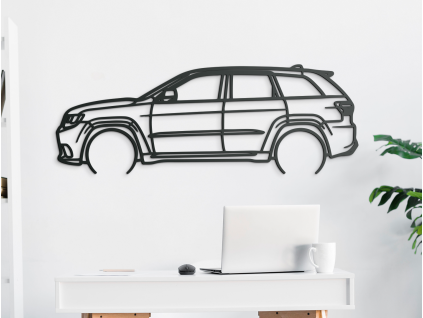 Obraz Jeep Grand Cherokee (Farba obrazu Sivá, Rozmer obrazu 21,5 x 60 cm)