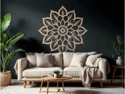 Mandala na stenu Hviezdica