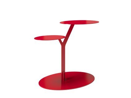 IROKO KOVOVY PRIRUCNY STOLIK CERVENA (1)