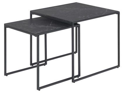 Set príručných stolíkov Infinity (2 ks) - čierna