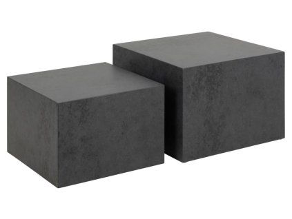 Set konferenčných stolíkov Dice (2 ks) - čierna