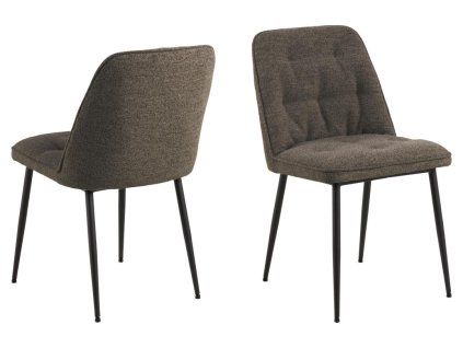 2x Jedálenská stolička Brooke - taupe / čierna