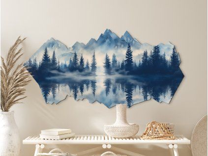 Obraz Ticho hory (Povrchová úprava Matná, Rozmer obrazu 27 x 55 cm)