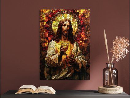 Obraz na stenu Eucharistický Kristus (Farba rámu Bez rámu, Povrchová úprava Matná, Veľkosť obrazu A4)