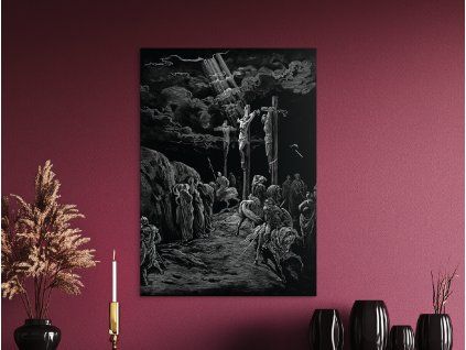 Obraz na stenu Temnota Ukrižovania (Farba rámu Bez rámu, Povrchová úprava Matná, Veľkosť obrazu A4)