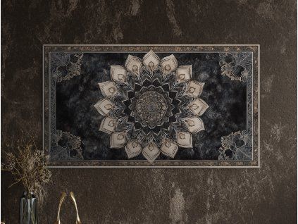 Mandala na stenu Hĺbka ticha (Povrchová úprava Matná, Rozmer obrazu 34 x 60 cm)