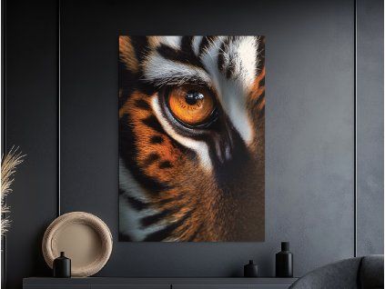 Obraz Oko tigra (Farba rámu Bez rámu, Povrchová úprava Matná, Veľkosť obrazu A4)