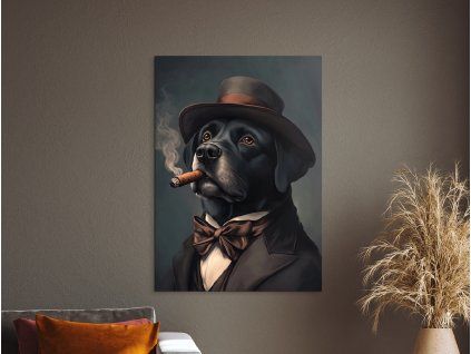 Obraz Labrador s noblesou (Farba rámu Bez rámu, Povrchová úprava Matná, Veľkosť obrazu A4)