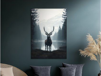 Obraz Ticho studeného jazera (Farba rámu Bez rámu, Povrchová úprava Matná, Veľkosť obrazu A4)