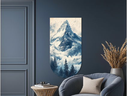 Obraz Pokoj pod Matterhornom (Povrchová úprava Matná, Rozmer obrazu 62 x 32,5 cm)
