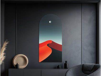 Obraz na stenu Červená piesková duna (Povrchová úprava Matná, Rozmer obrazu 56 x 26,5 cm)