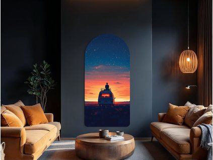 Obraz Pod hviezdami (Povrchová úprava Matná, Rozmer obrazu 56 x 27 cm)