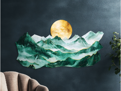 Obraz na stenu Tyrkysové hory (Povrchová úprava Matná, Rozmer obrazu 31 x 56 cm)