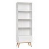 Swing bookcase high white 2