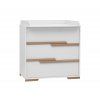 Snap 3drawer chest white + changing unit