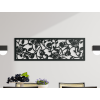 Drevený panel na stenu Ruže (Farba obrazu Sivá, Rozmer obrazu 10 x 31,5 cm)
