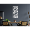 Drevený obraz na stenu Kvety (Farba obrazu Sivá, Rozmer obrazu 31,5 x 14,5 cm)