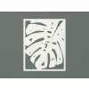 Vyrezávaný obraz List kvetu Monstera deliciosa (Farba obrazu Biela)