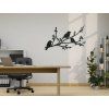 Drevená nálepka Sýkorky