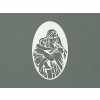 Drevený obraz Mária s Ježiškom (Farba obrazu Biela)
