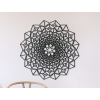 Drevená Mandala na stenu (Farba obrazu Sivá, Rozmer obrazu 31,5 x 31,5 cm)