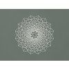 Drevená Mandala na stenu (Farba obrazu Biela)