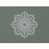 Mandala z dreva na stenu Kvet (Farba obrazu Sivá)