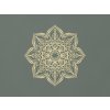 Mandala z dreva na stenu Kvet (Farba obrazu Prírodná)